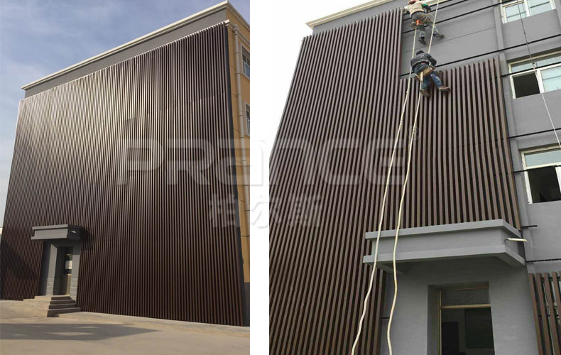 柏爾斯外墻U型鋁方通效果展示