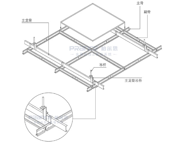 柏爾思明架不跌級吊頂